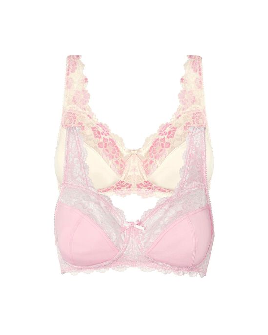 2 Pack Lily Non-Wired Lace Bras