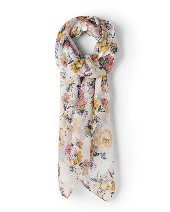 Sequin Floral Scarf