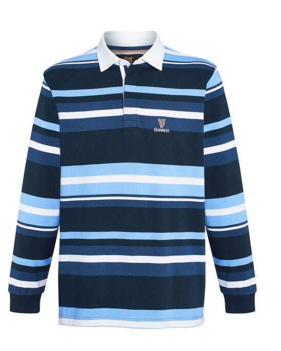 Guinness™ Long Sleeve Variated Stripe Rugby Shirt