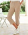Adjustable Waist Crop Trousers