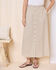 Mock Button Pull-On Skirt