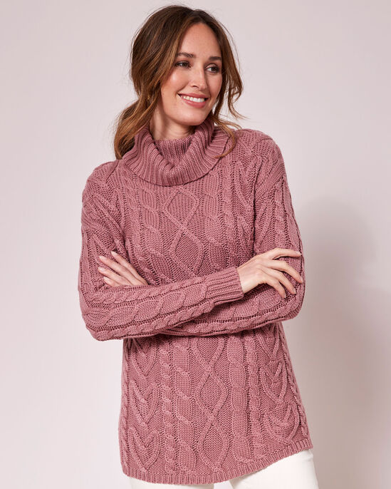 Cable Cowl Neck Jumper