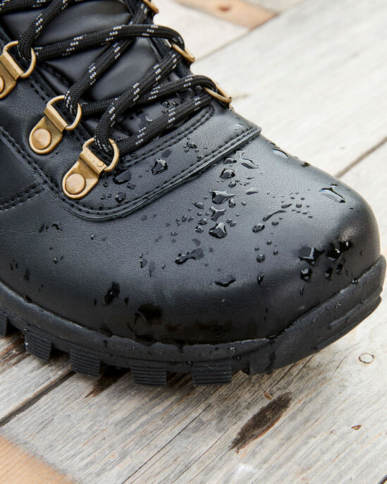 Faux Leather Waterproof Walking Boots