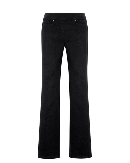 Premium Pull-On Straight-Leg Jeans