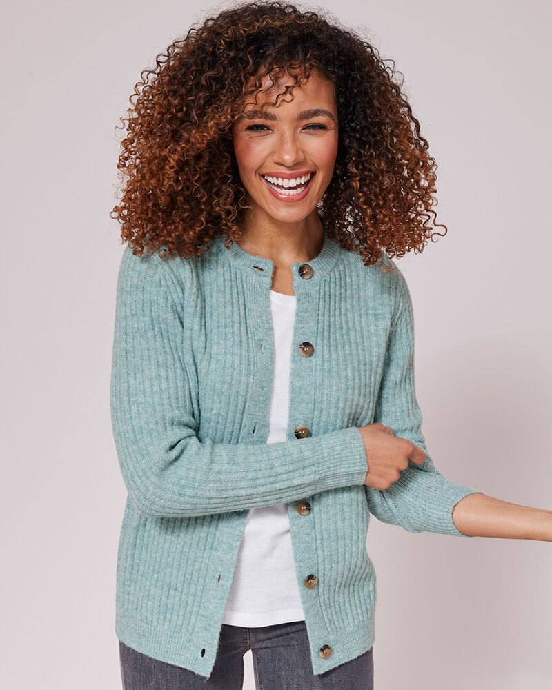 Cosy Button Cardigan at Cotton Traders