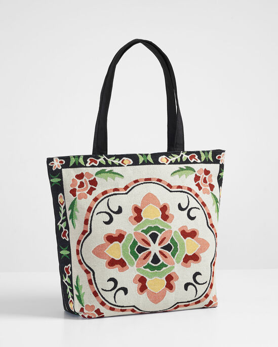 Embroidered Shopper Bag