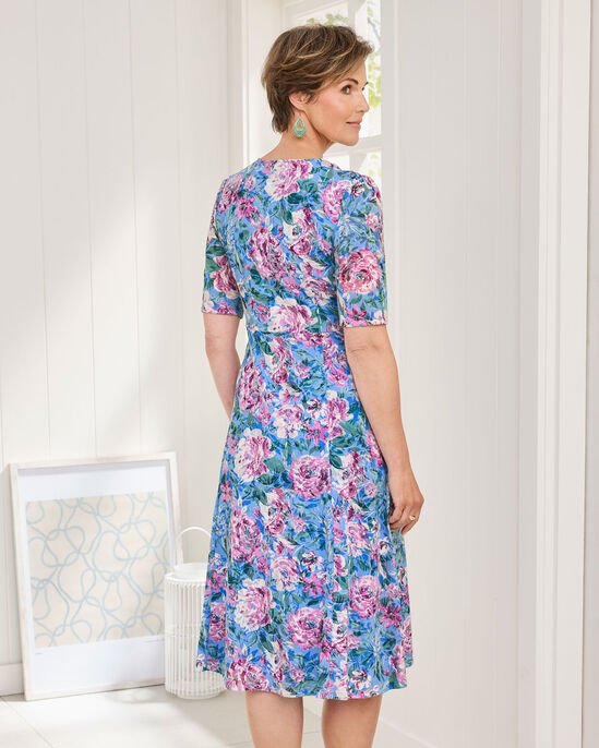 Burnout Jersey Midi Dress