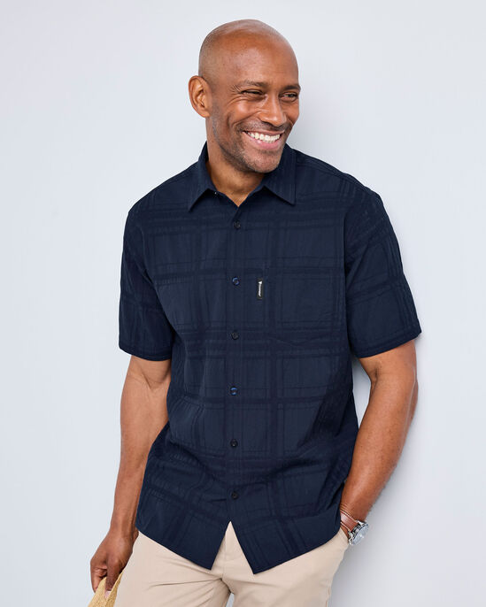 Guinness™ Short Sleeve Textured Check Shirt