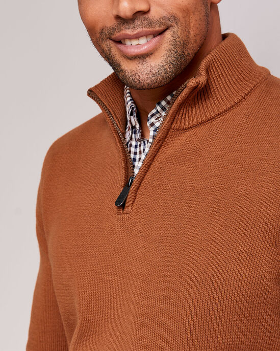 Half Zip Mock Shirt Jumper