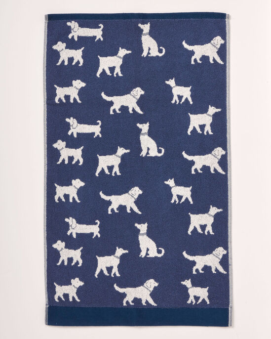 2 Pack Dog Jacquard Hand Towel 