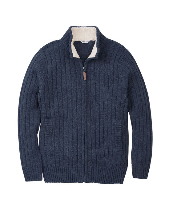 Sherpa Trim Cardigan