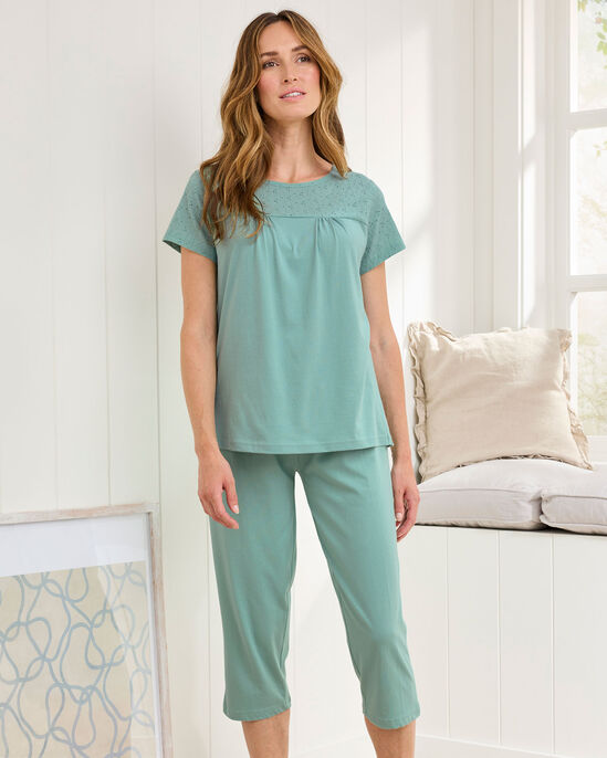 Broderie Trim PJ Set