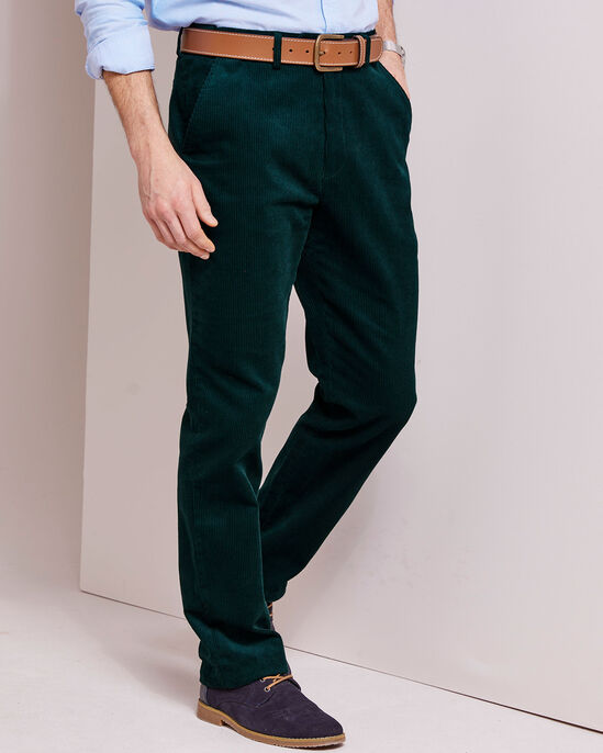 Flat Front Cord Trousers