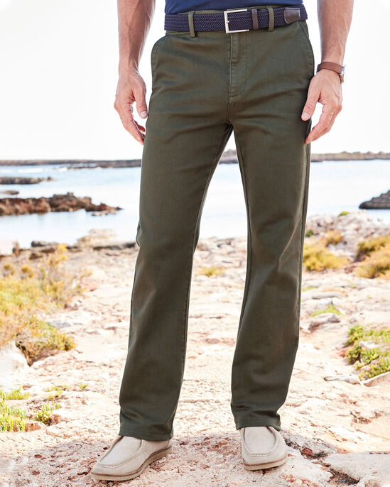 Relaxed Stretch Chino Trousers