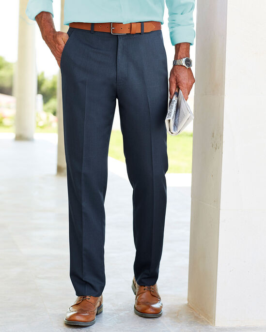 Flat Front Travel Trousers