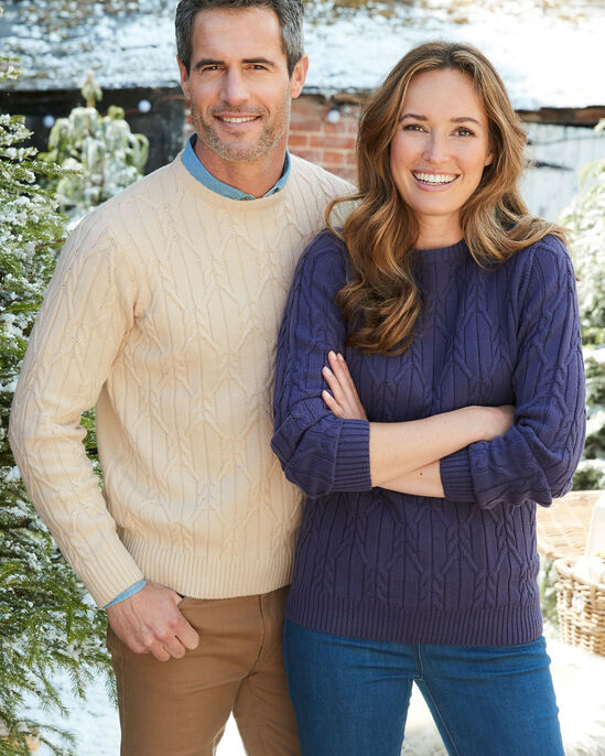 Cable Crew Neck Jumper