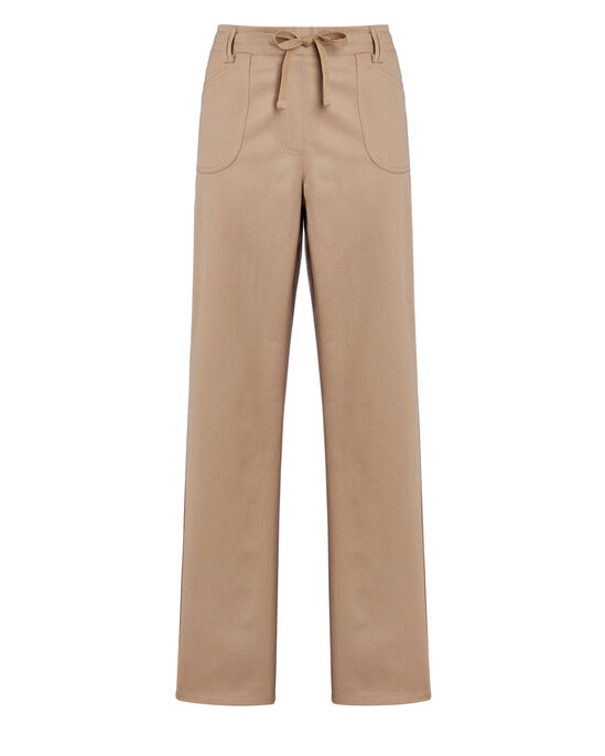 Wrinkle Free Straight Leg Pull-On Trousers