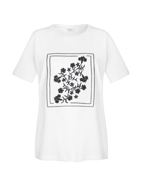 Sew-You Cotton Embroidered T-Shirt