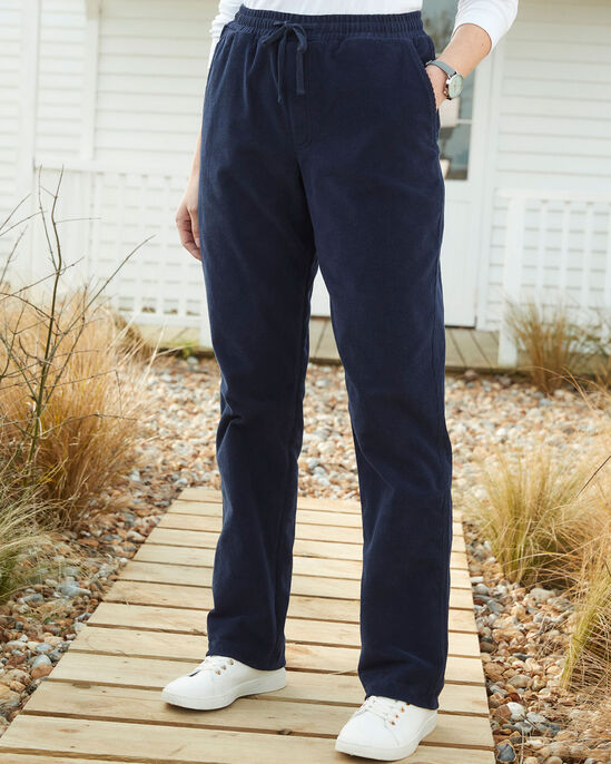 Stretch Cord Pull-On Trousers