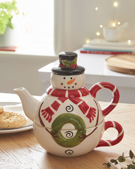 Snowman Tea For One