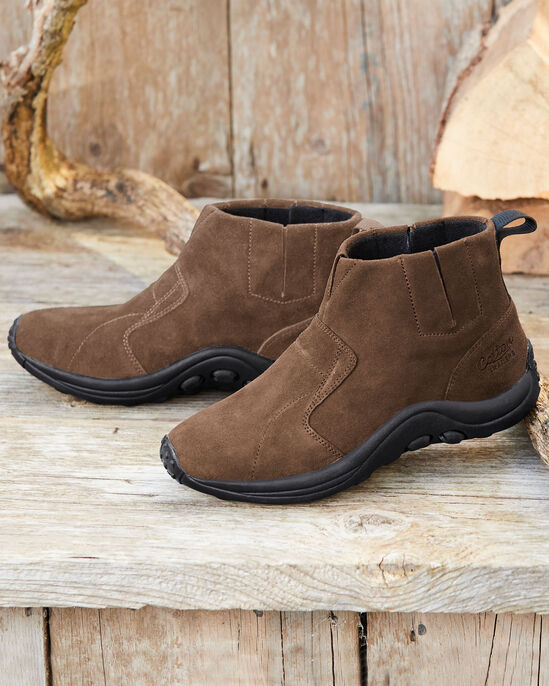 Suede Slip-on Boots