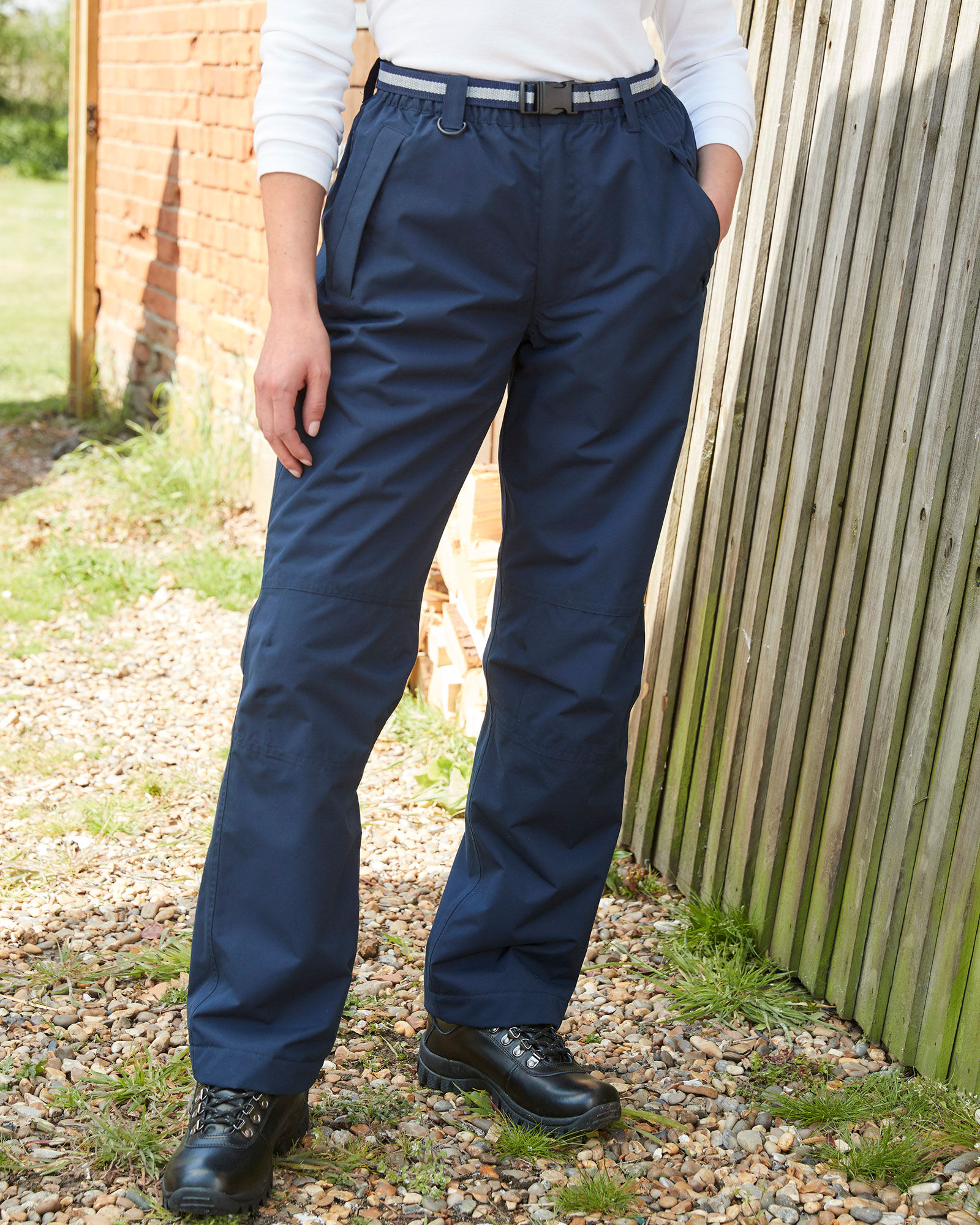 Flat Front 4Way Stretch Chino Trousers at Cotton Traders
