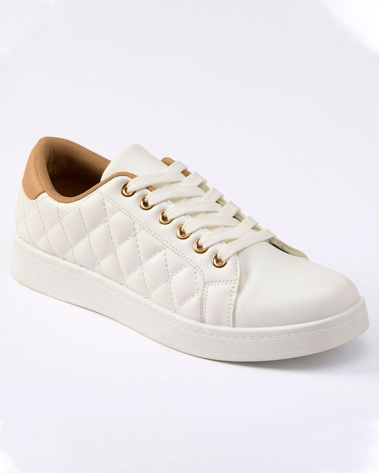 Quilted Lace-Up Trainers