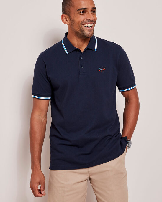 Guinness™ Short Sleeve Ripple Collar Polo Shirt