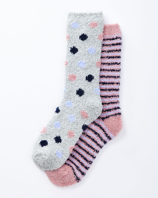 2 Pack Cosy Bed Socks