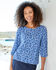 Print Bubble Hem Top