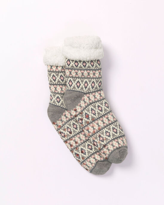 Fleece-Lined Slipper Socks