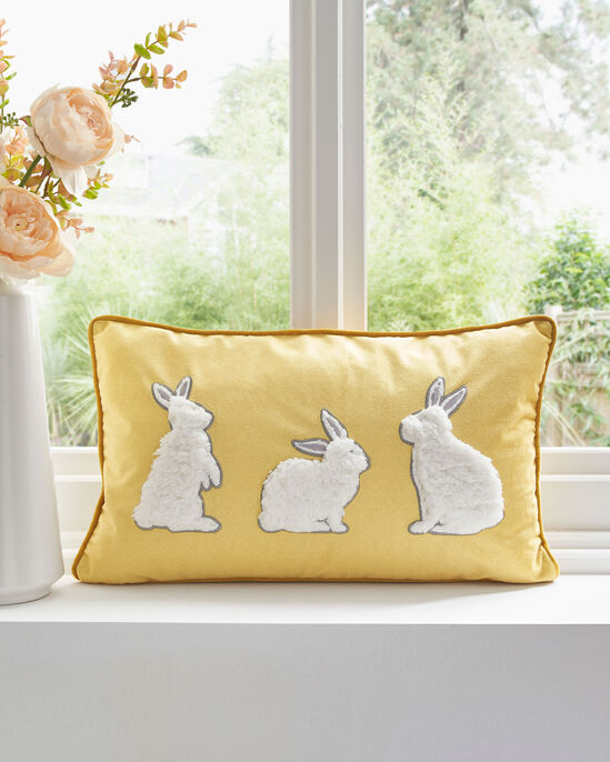 Rabbits Appliqué Cushion