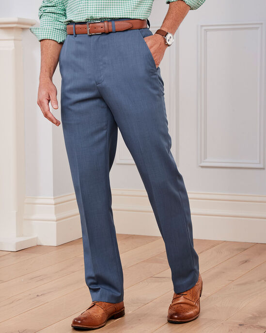 Flat Front Supreme Easy-Care Trousers