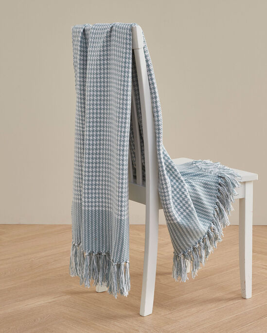 Houndstooth Cotton Throw (Large)