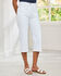 Magic Comfort Straight-Leg Crop Twill Jeans
