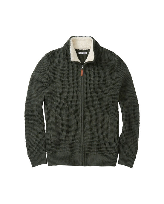 Sherpa Trim Cardigan
