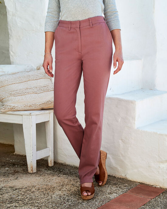 Lola Adjustable Waist Straight-Leg Trousers