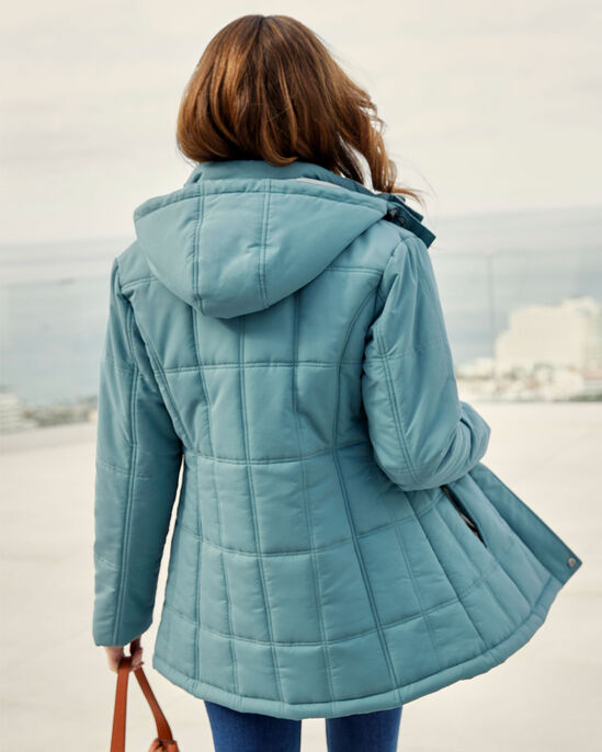 Short Padded Hooded Coat