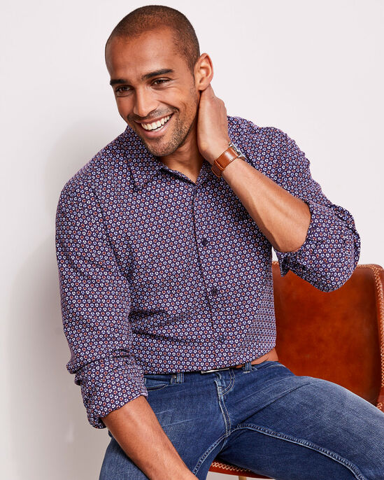 Long Sleeve Soft Touch Print Shirt