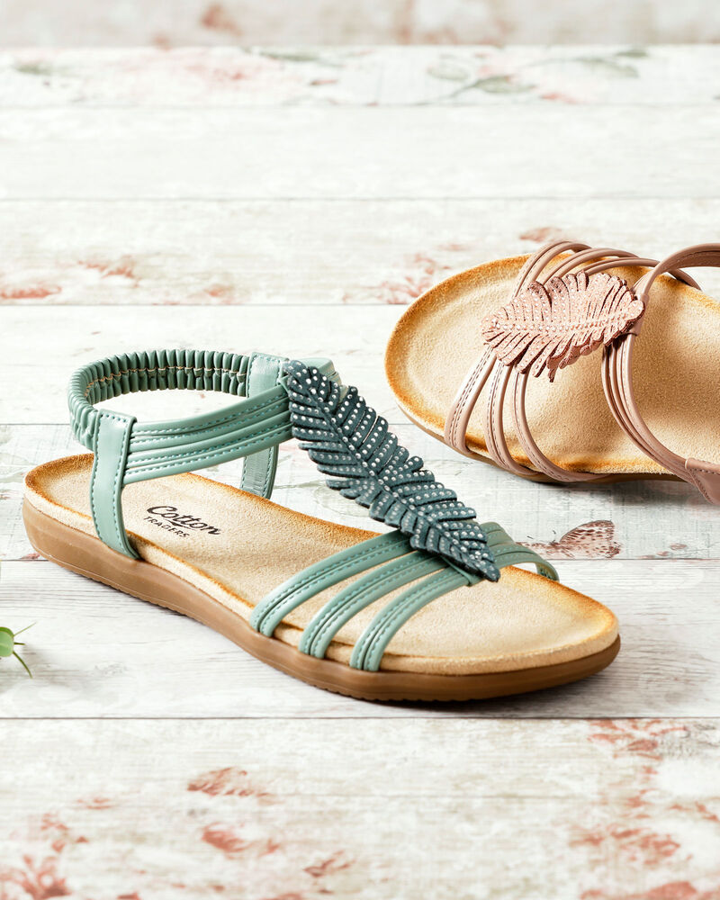 Cushioned Feather Sandals at Cotton Traders