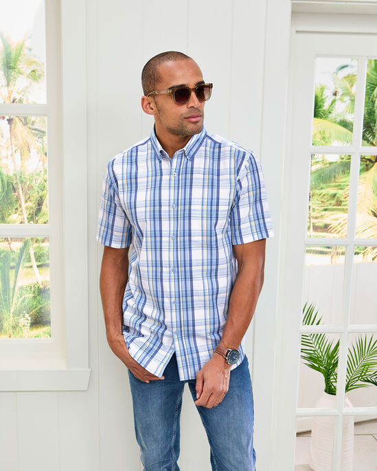 Short Sleeve Casual Check Shirt