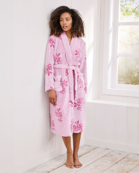 Super-Soft Floral Dressing Gown