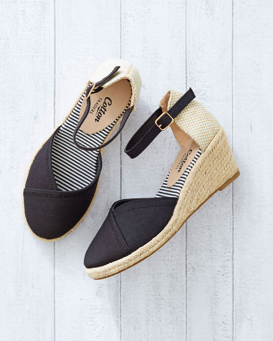 Espadrille Closed Back Wedge Sandals