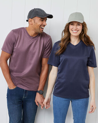 Breathable Short Sleeve V-Neck Top