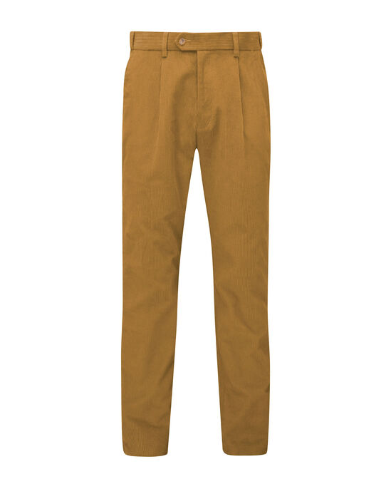 Pleat Front Cord Trousers