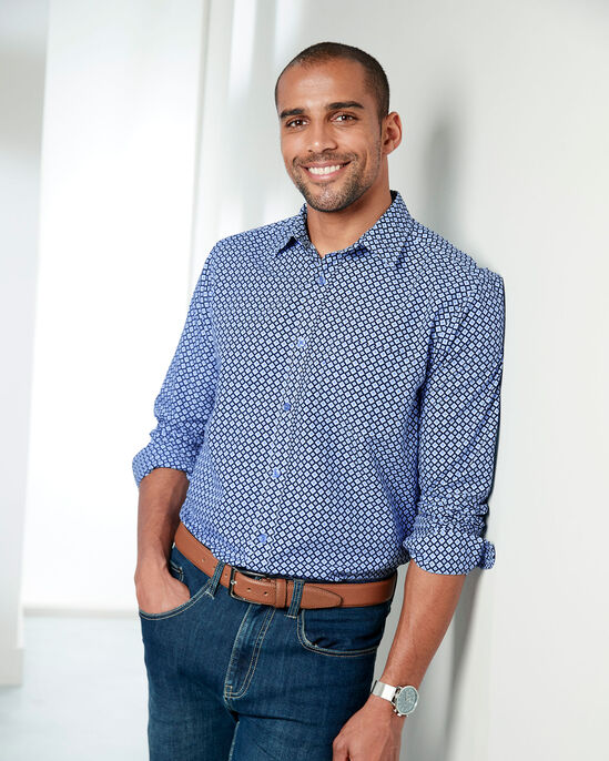 Long Sleeve Soft Touch Print Shirt
