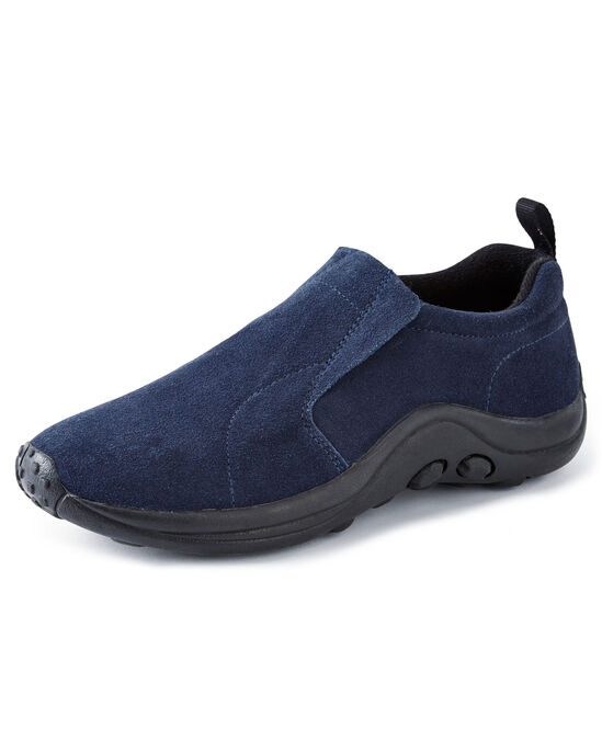 Men's Comfort Fit Suede Slip Ons