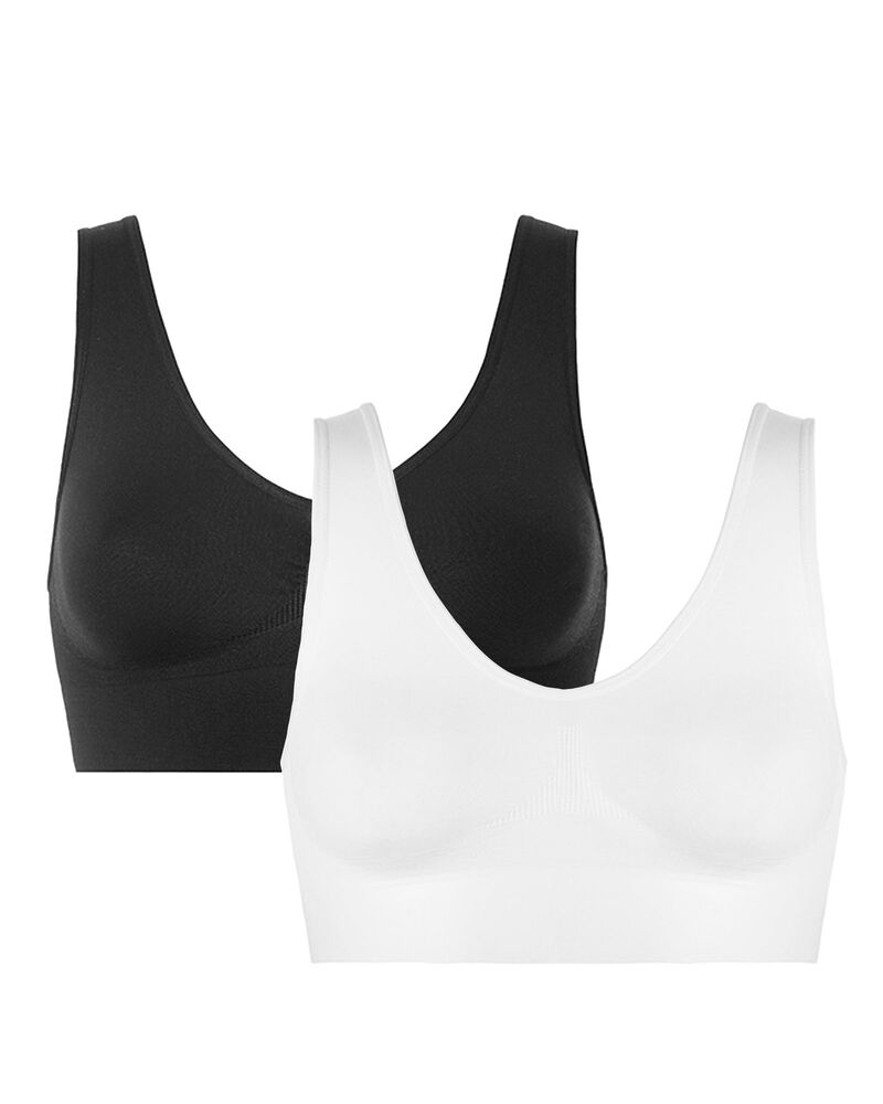 Buy Women Bra (Pack Of 2) Black-White: TT Bazaar
