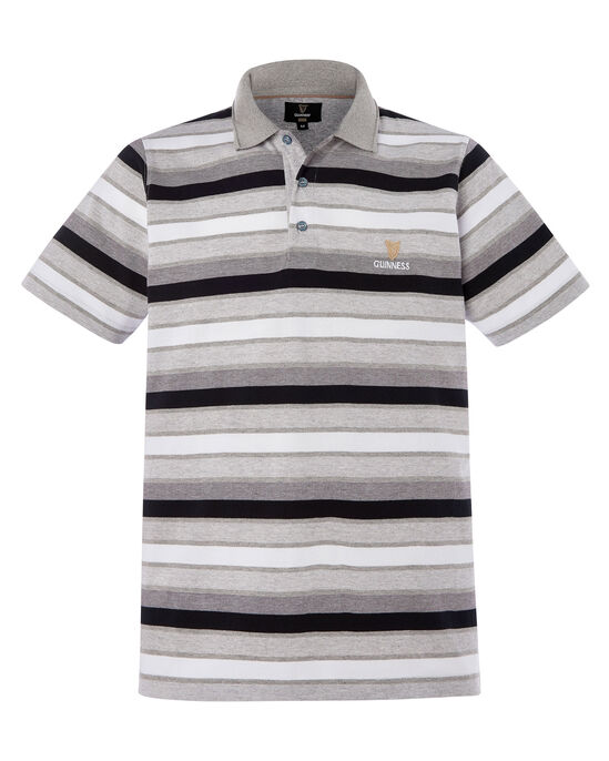 Guinness Short Sleeve Jersey Stripe Polo Shirt