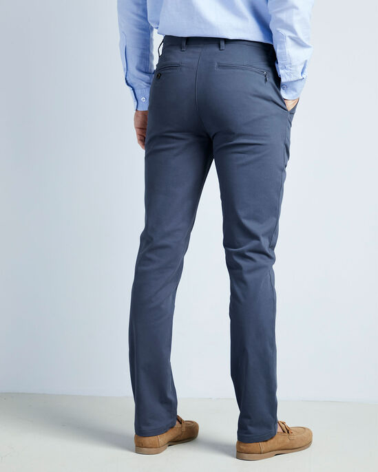 Flat Front Wrinkle Free Stretch Chino Trousers